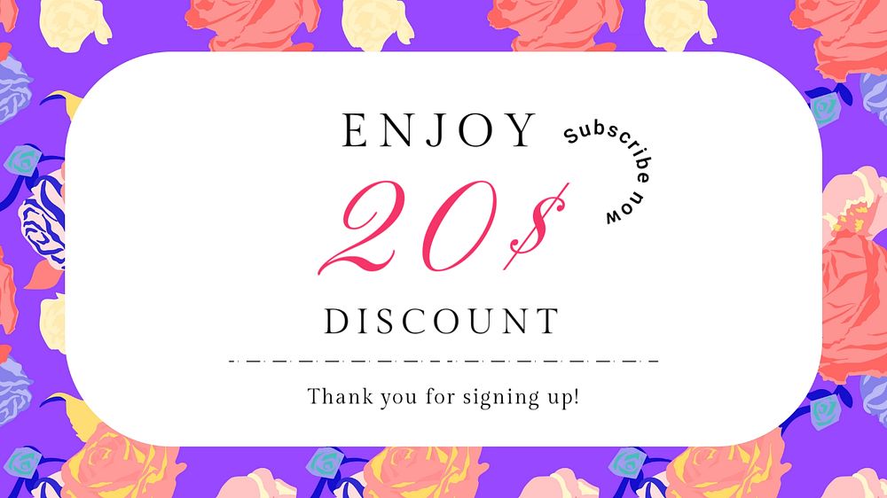 Shopping deal blog banner template, editable text