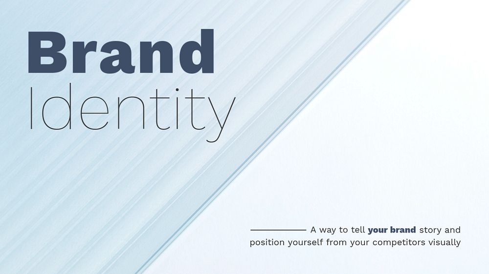 Brand identity blog banner template, editable textured glass design