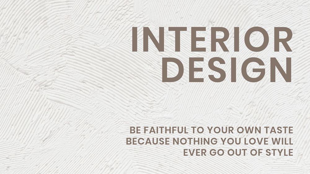 Interior design blog banner template, editable text