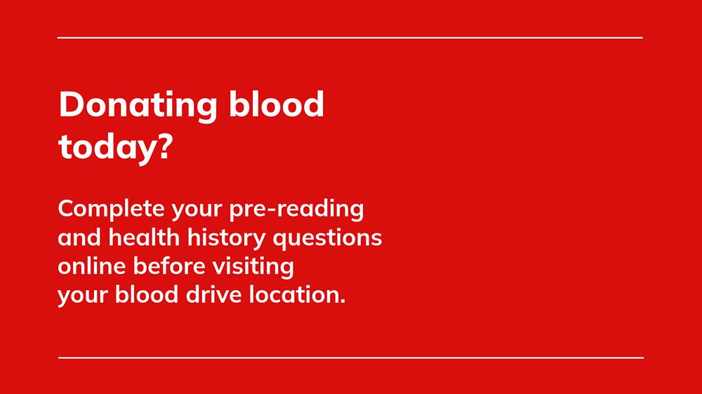 Donating blood blog banner template, editable healthcare design