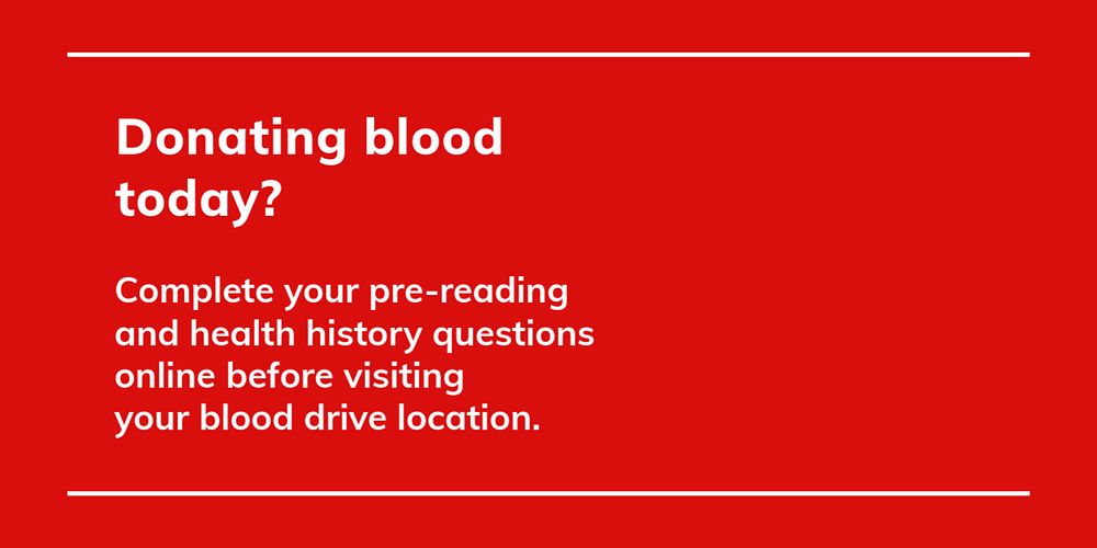 Blood drive Twitter post template, editable healthcare design