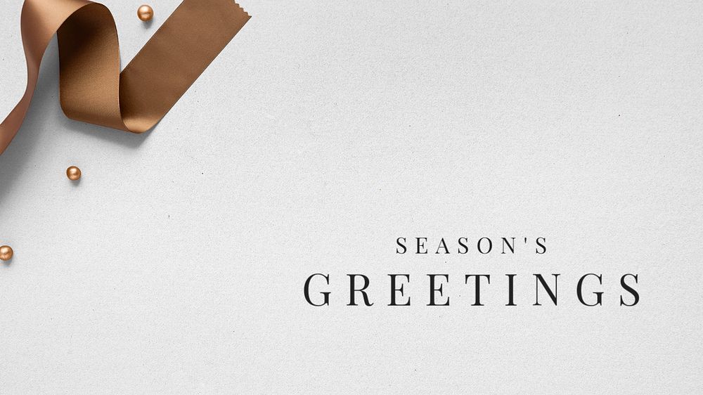 Season's greetings blog banner template, editable design