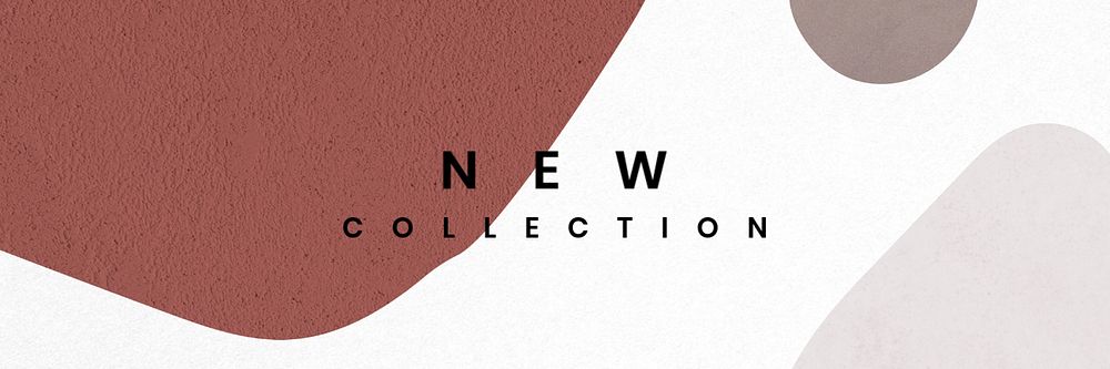 New collection Twitter header template, editable design 