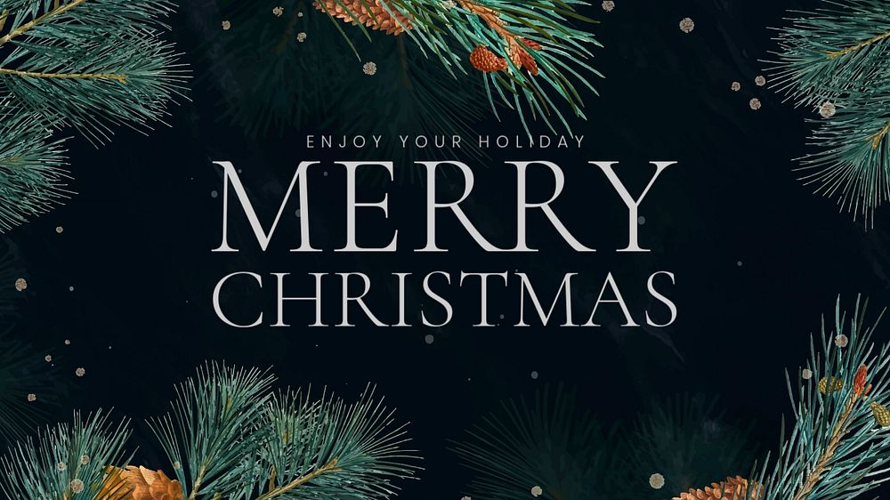 Christmas blog banner template, editable design 