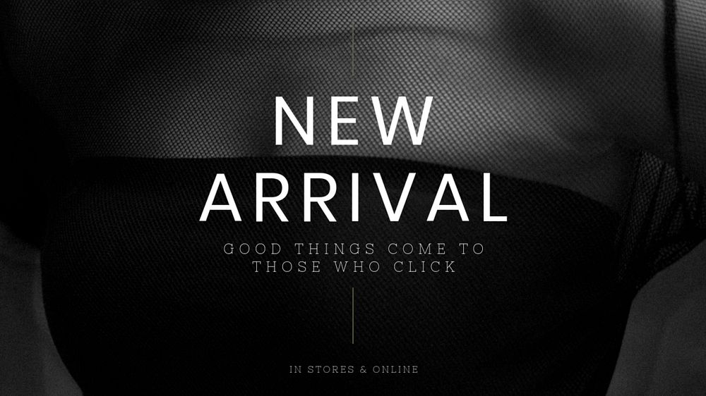 New arrival blog banner template, editable design