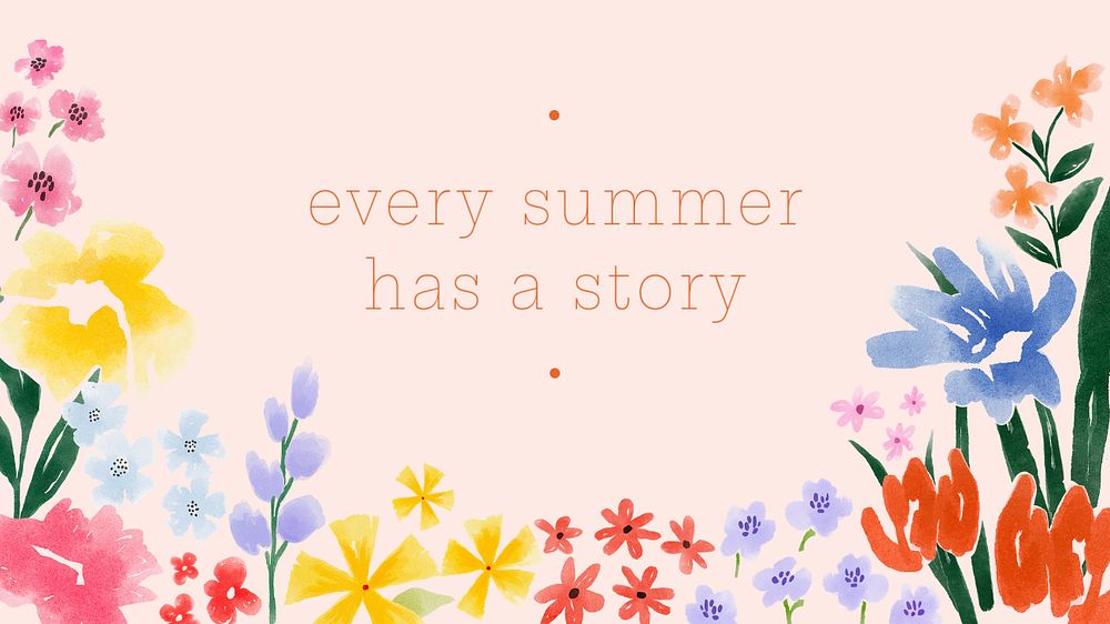 Summer quote blog banner template, editable watercolor design