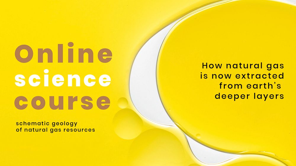 Science course ppt presentation template, editable abstract design