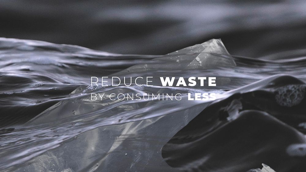 Reduce waste blog banner template, editable design