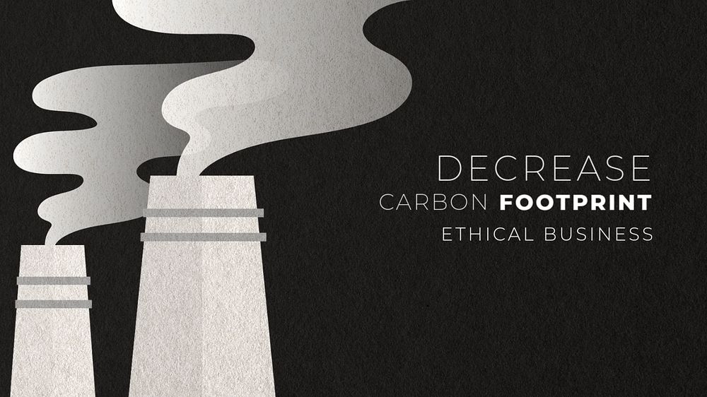 Decrease pollution blog banner template, editable design