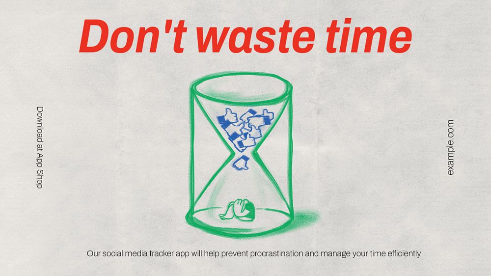 Don't waste time presentation template, editable design