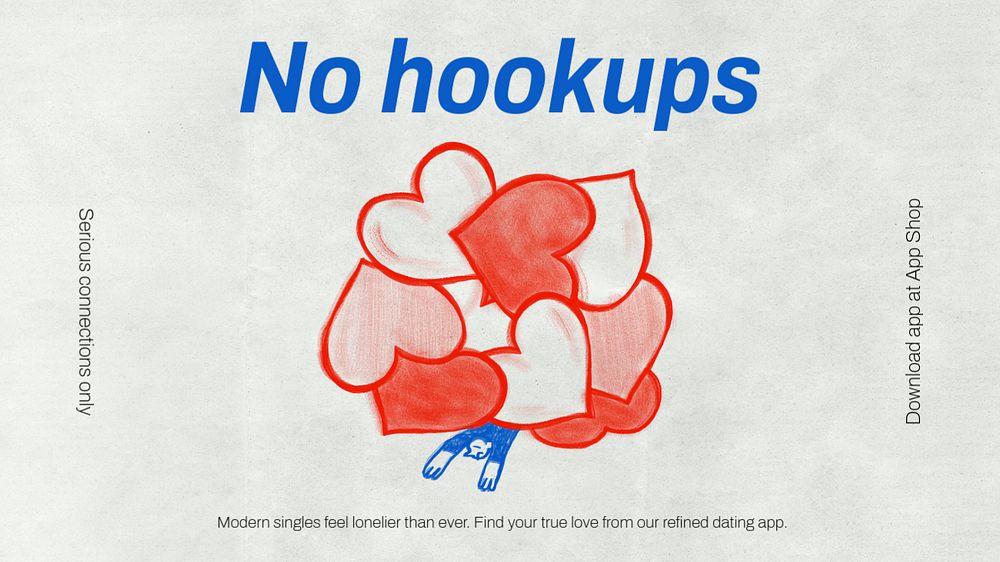 No hookups PowerPoint presentation template, editable design