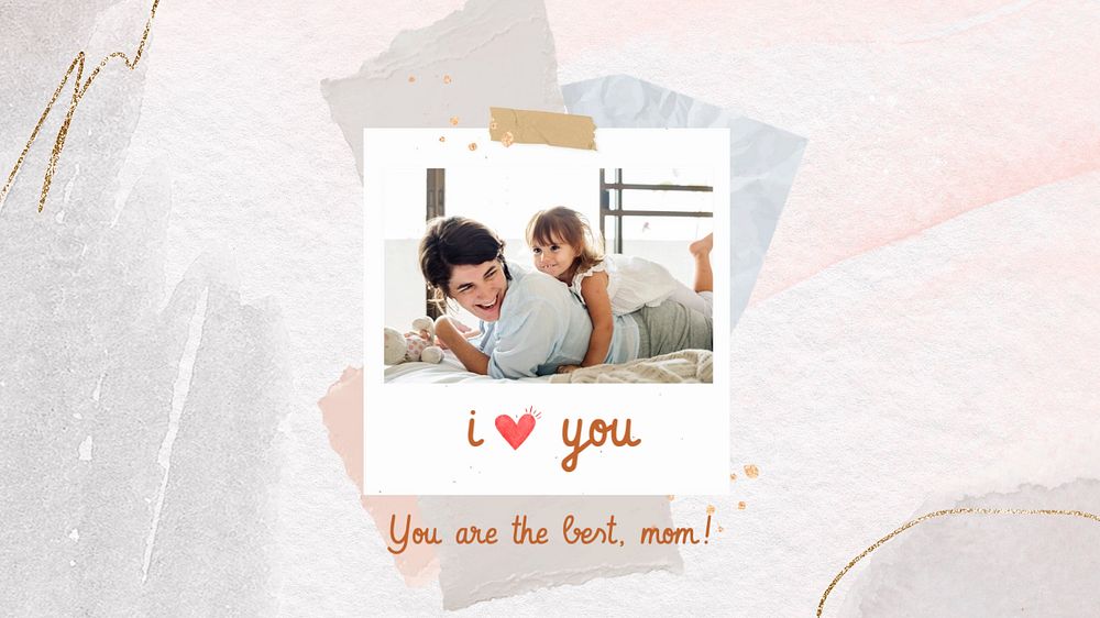 Mother's day  blog banner template, editable design 