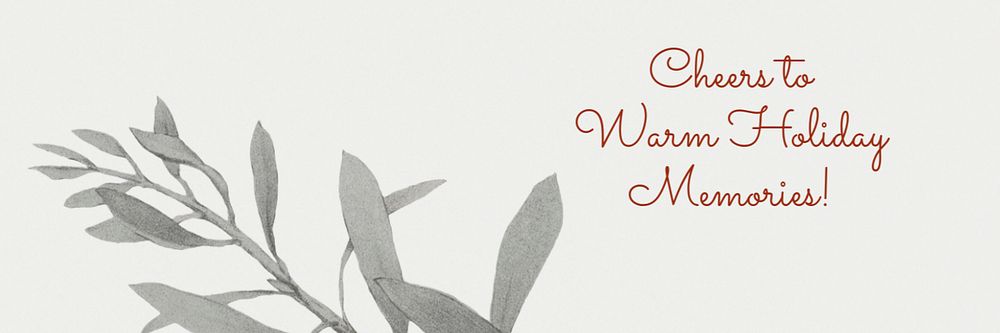 Christmas greetings Twitter header template, editable text 