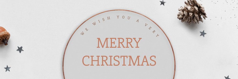 Christmas wish  Twitter header template, editable text 