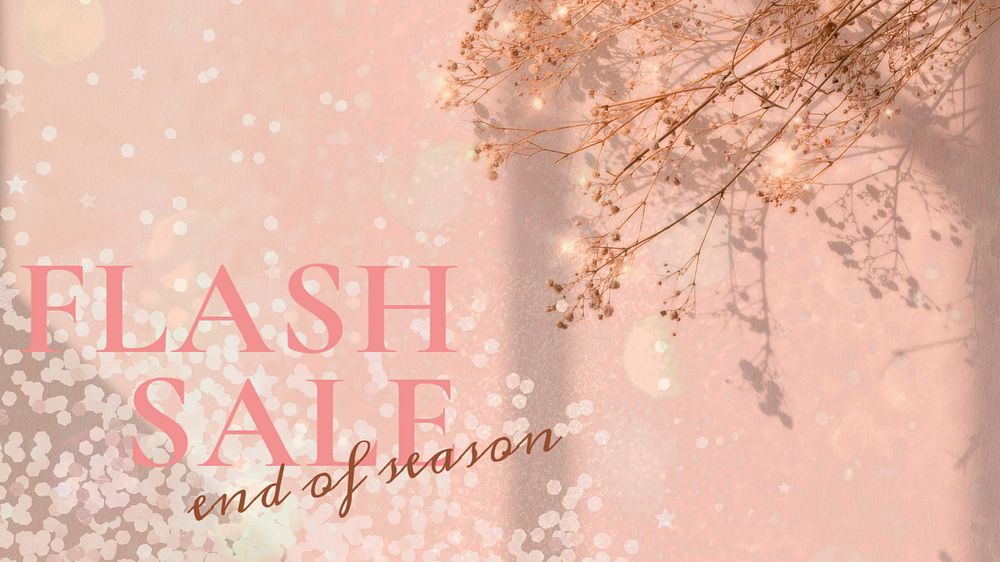 Flash sale blog banner template, editable ad