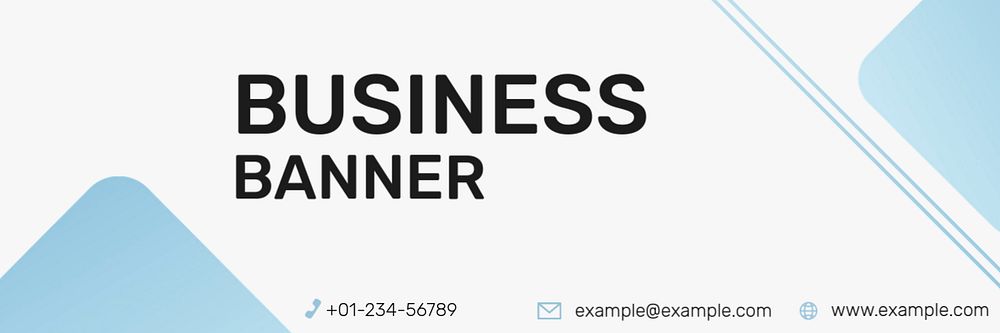 Modern business Twitter header template, editable design