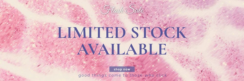 Pink sale  Twitter header template, editable design