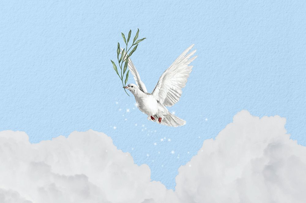 Flying dove background, aesthetic animal