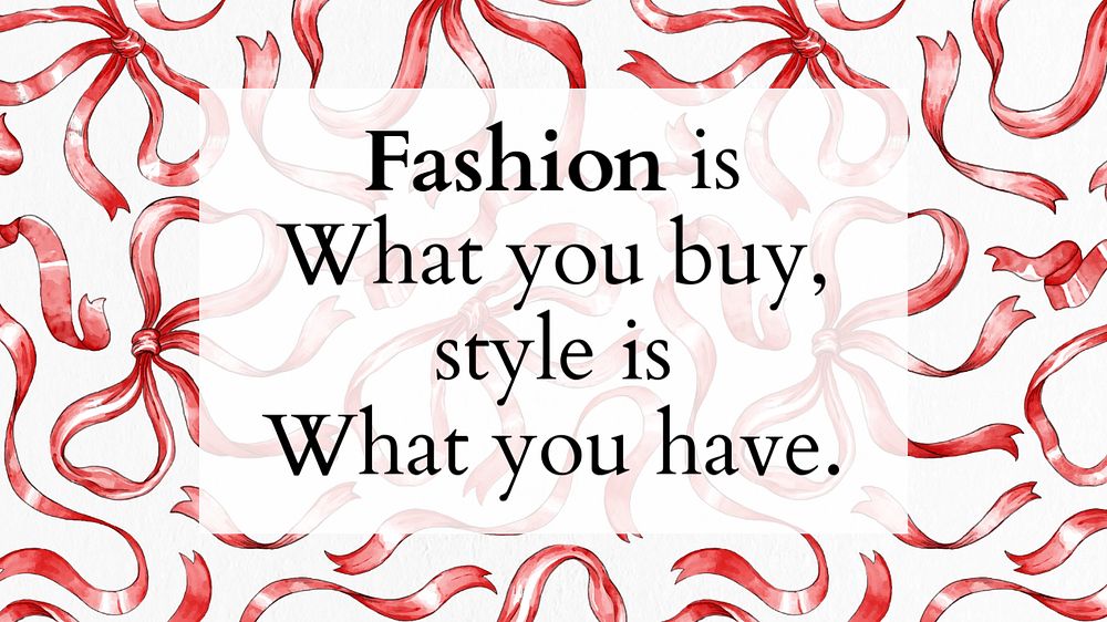 Fashion quote template for blog banner