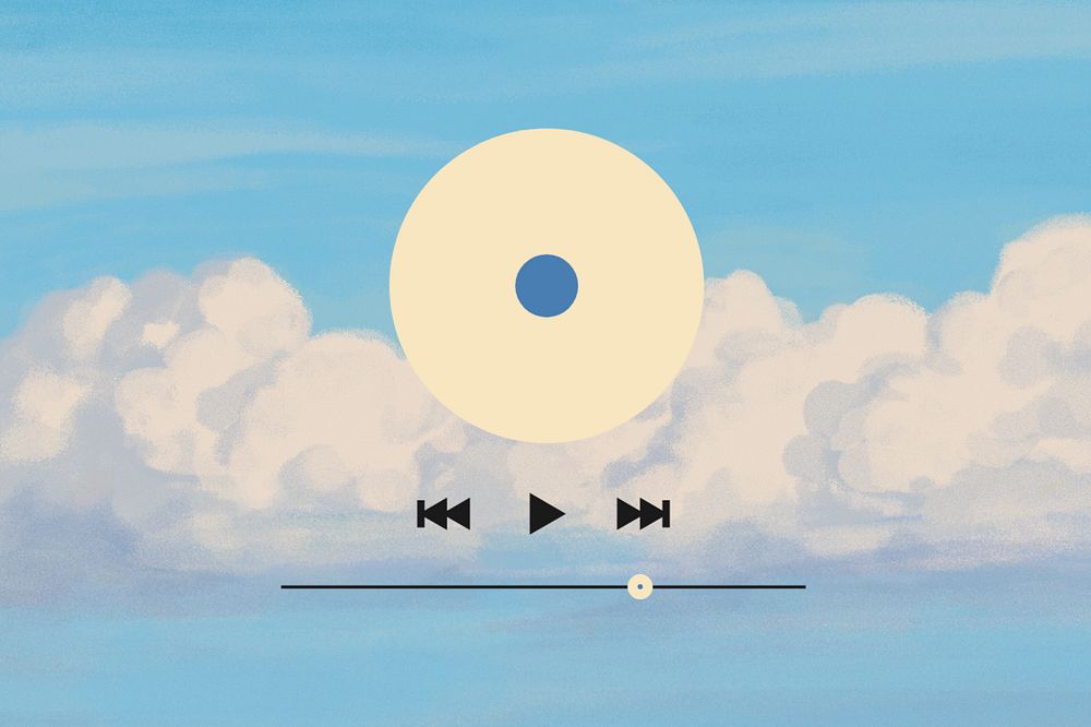 Blue sky song playlist background