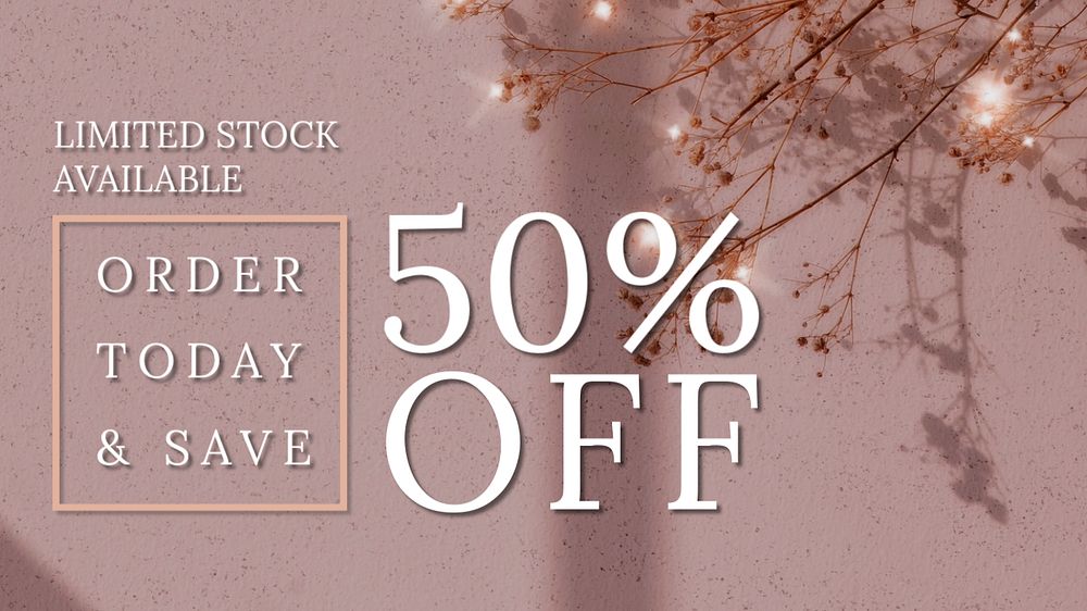 Store sale blog banner template, editable ad