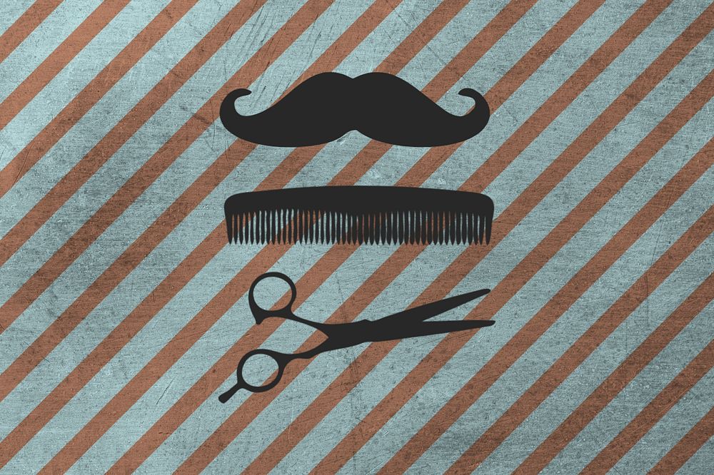 Barber background, cool retro design