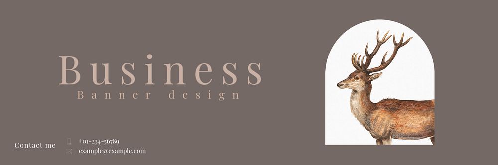 Aesthetic business Twitter header template, editable design