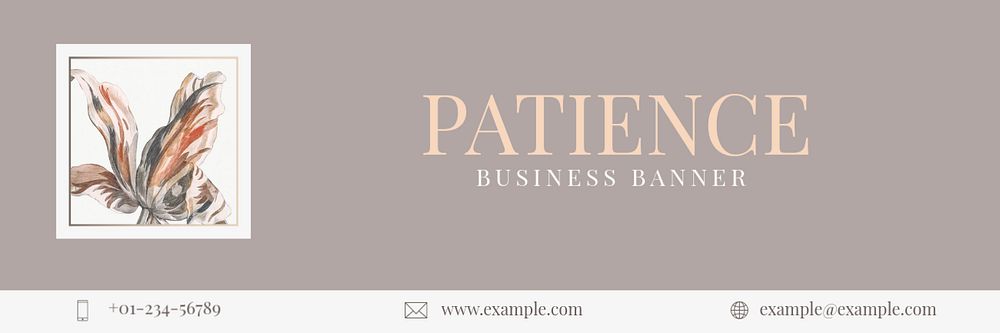 Aesthetic business email header template, editable design