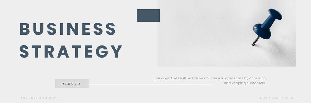 Business strategy Twitter header template, editable design