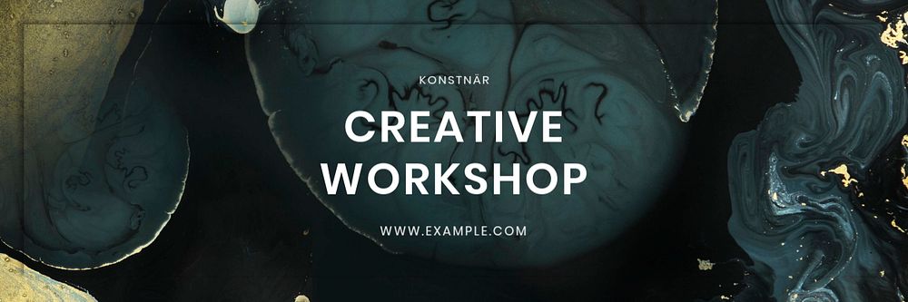 Creative workshop Twitter post template, editable design