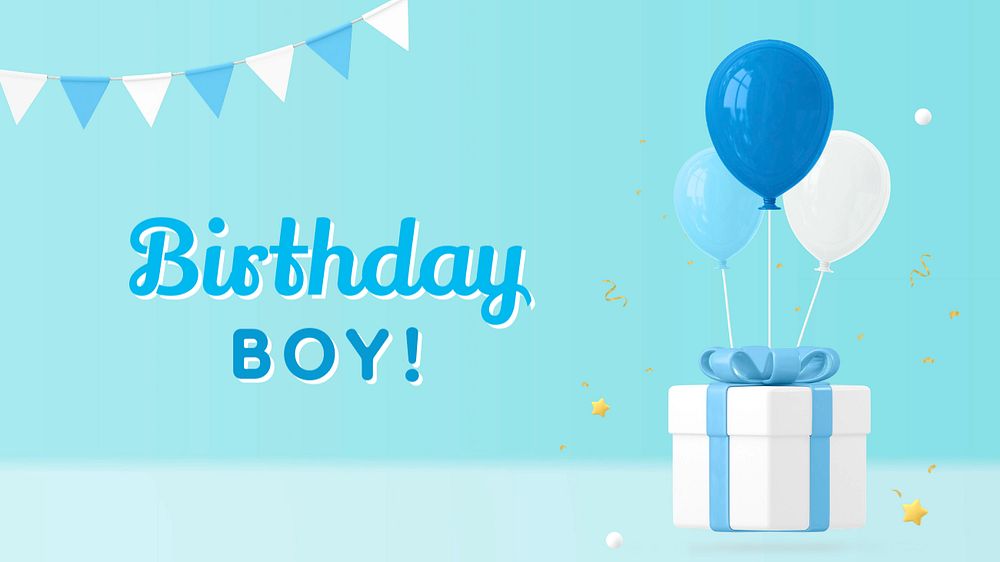 Birthday boy Instagram post template, editable design