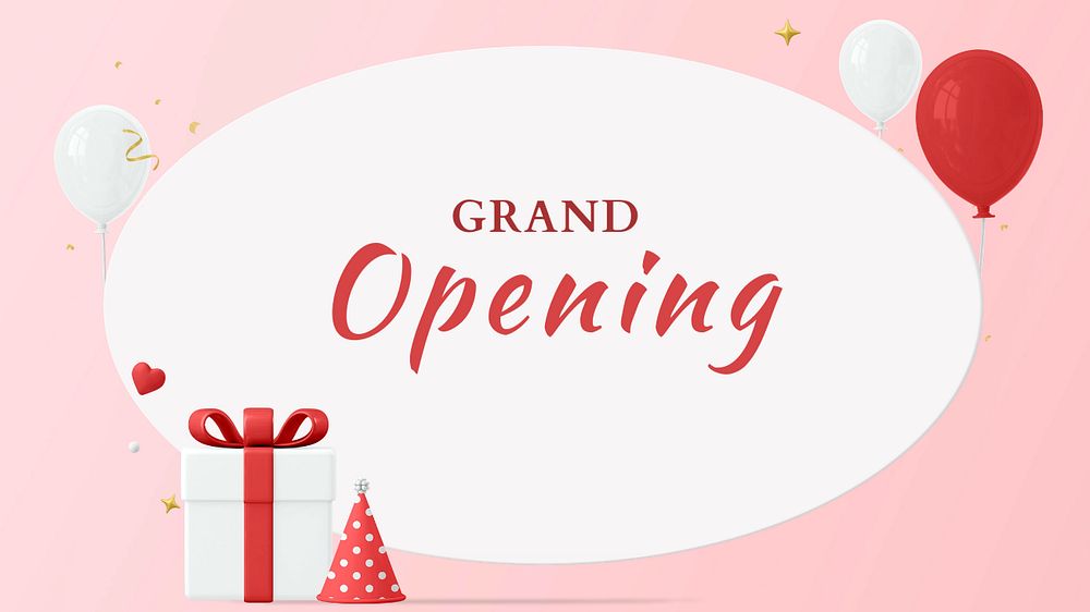 Grand opening Instagram post template, editable design