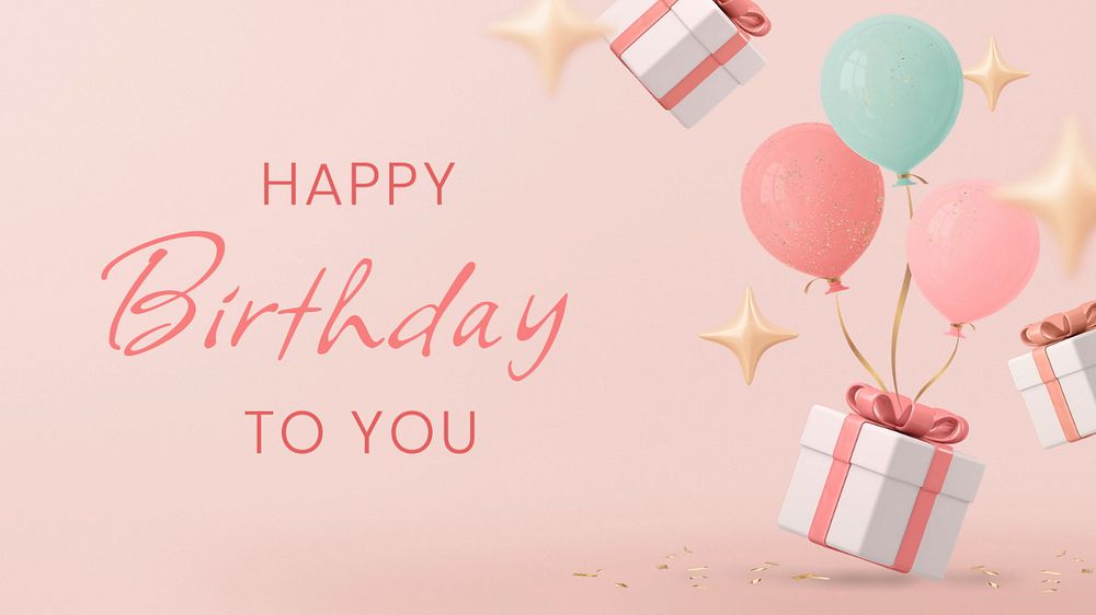 Happy birthday Instagram post template, editable design