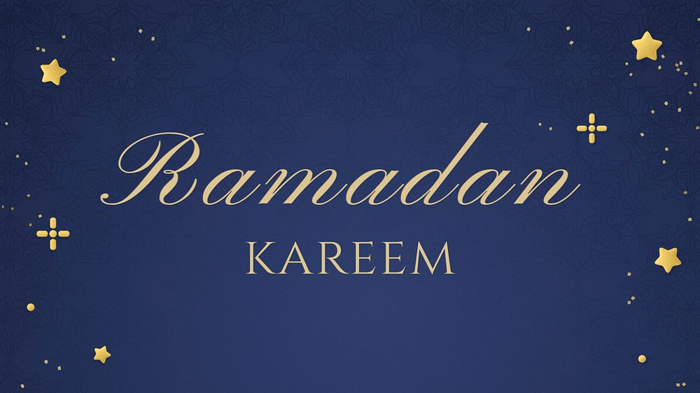 Ramadan kareem YouTube thumbnail template, 3D editable design