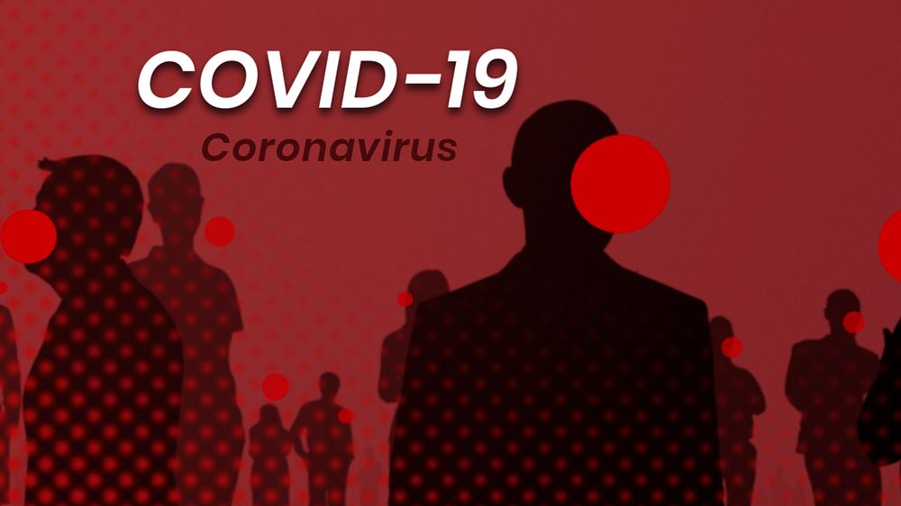 Covid-19 pandemic blog banner template, editable design