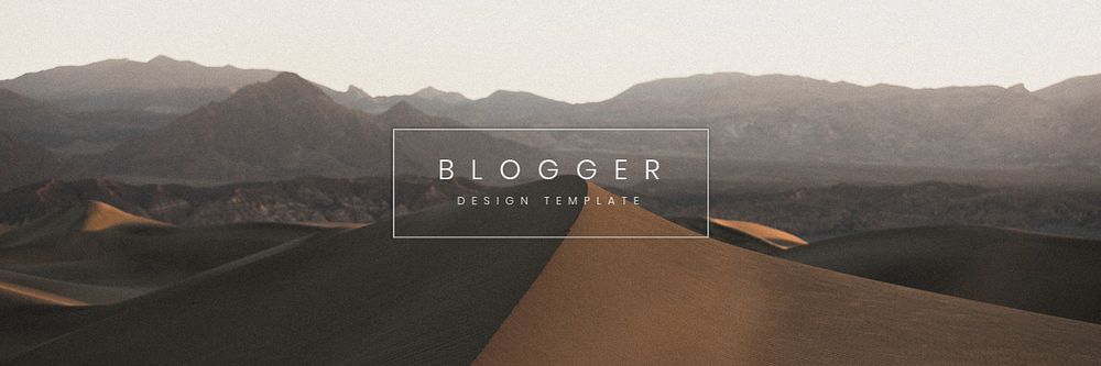 Travel blogger email header template, editable text