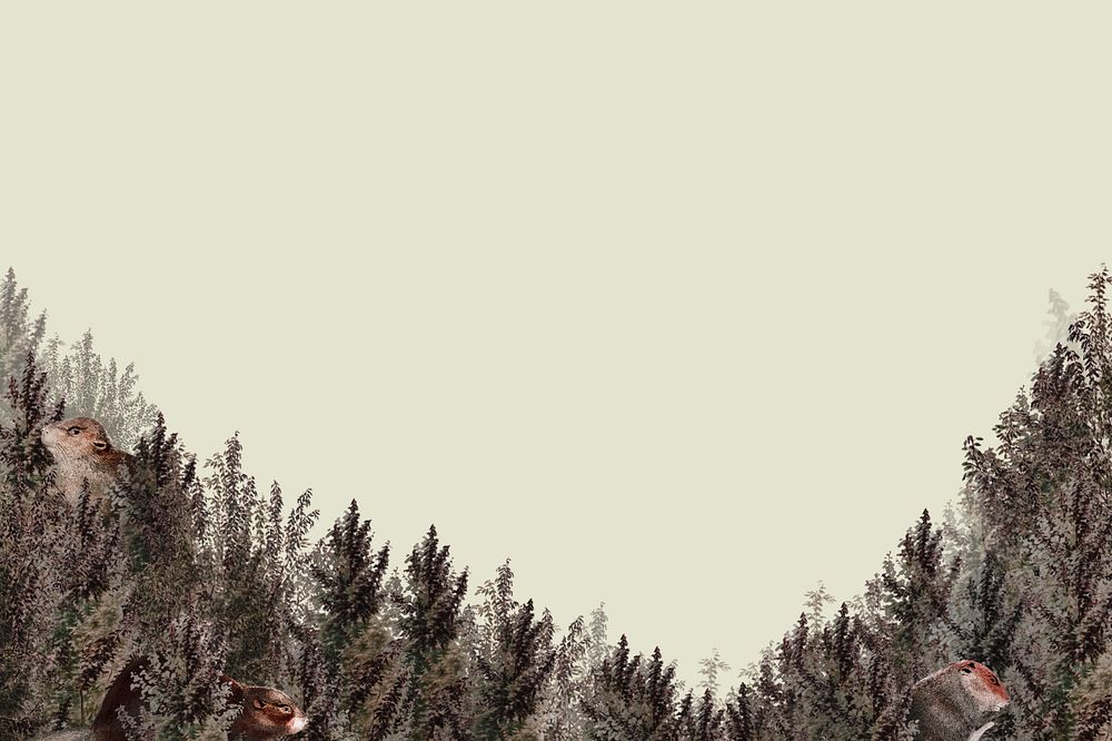 Vintage pine forest background, editable design