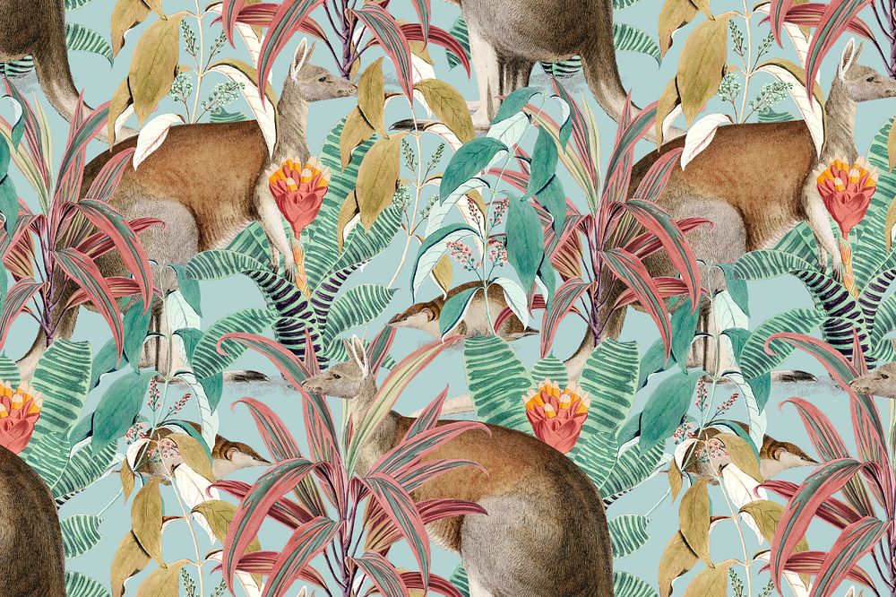 Exotic jungle pattern background, editable design