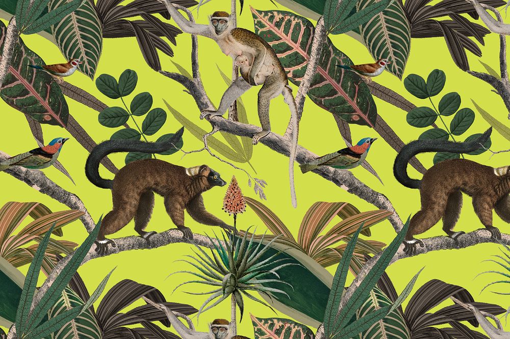 Exotic animal pattern background, editable design