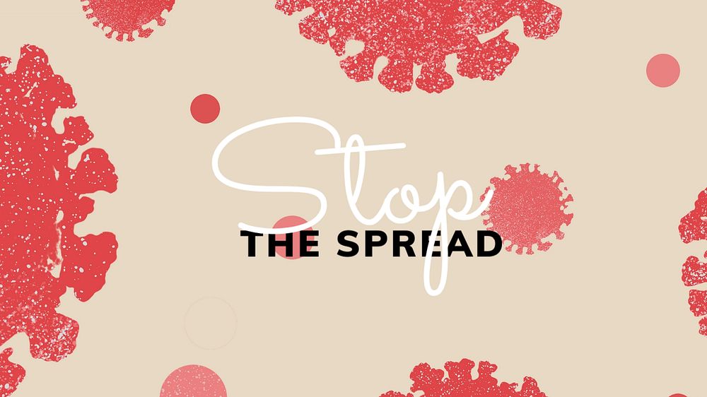 Stop the spread banner template, editable design 