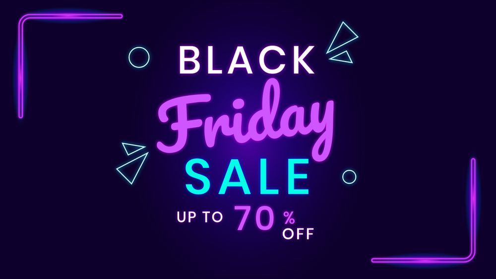 Black Friday sale blog banner templates, editable design