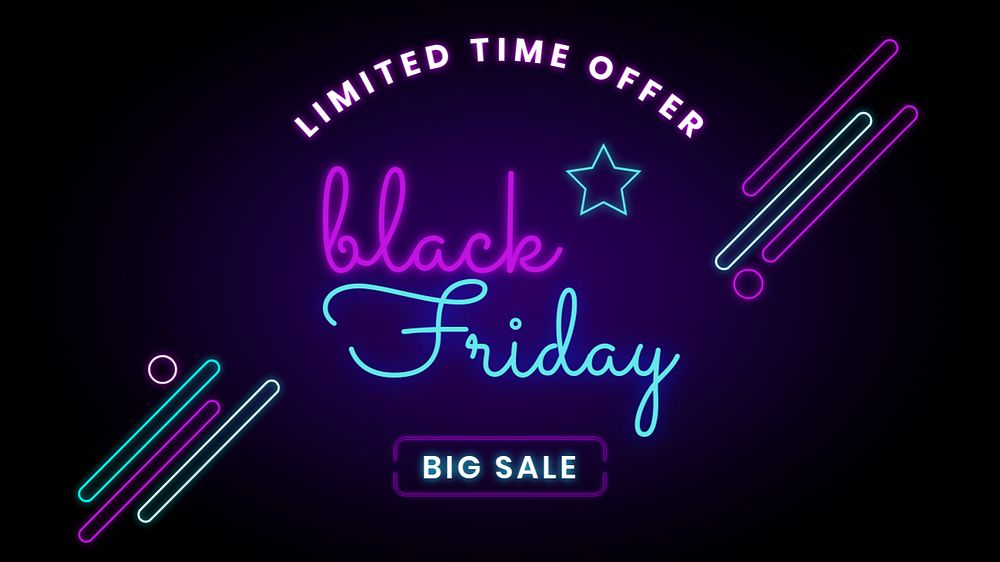 Black Friday sale blog banner templates, editable design