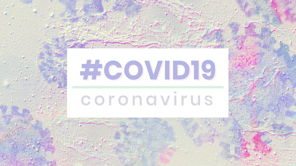 Covid-19 coronavirus blog banner template, editable design