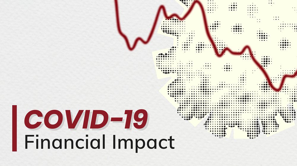 Financial impact YouTube thumbnail template, editable design