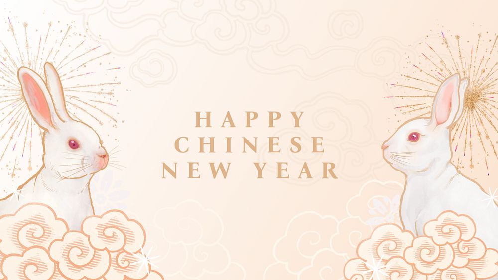 Chinese New Year banner template, editable design