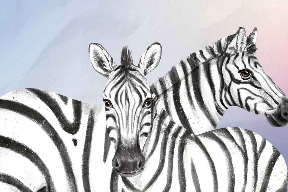 Zebra wildlife background paper texture design