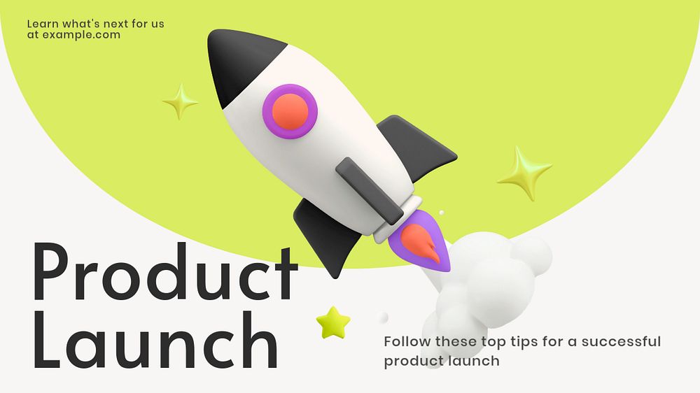 Series A funding blog banner template, customizable design