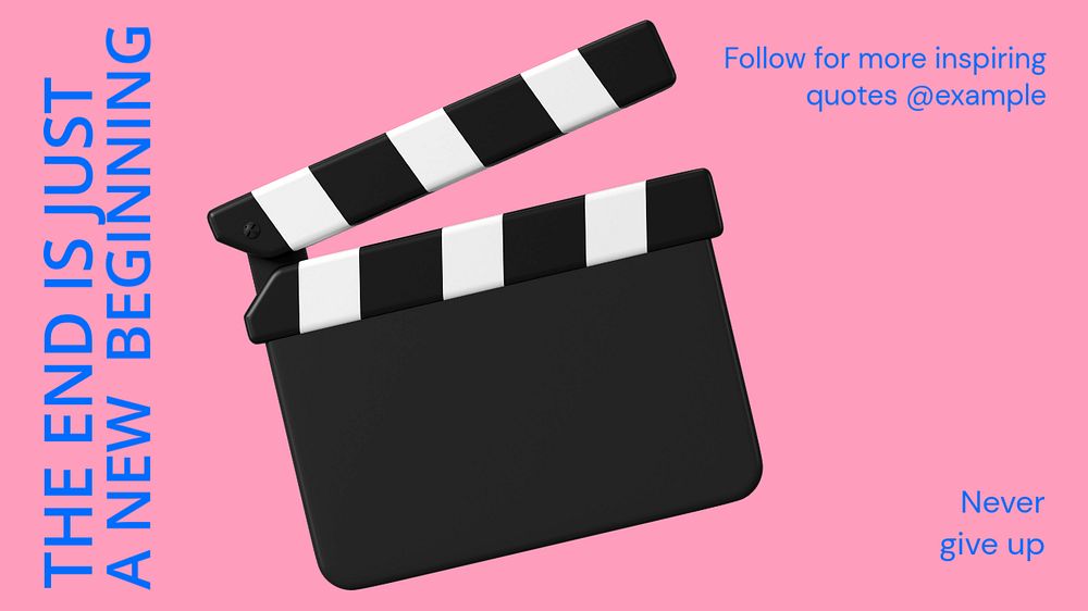 Positive quote blog banner template, funky editable design