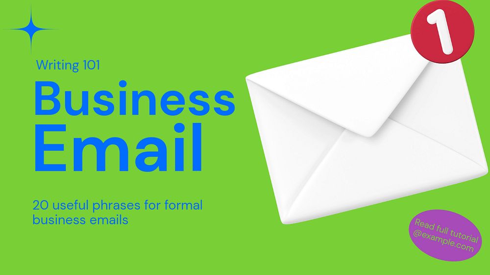 Business email blog banner template, funky editable design