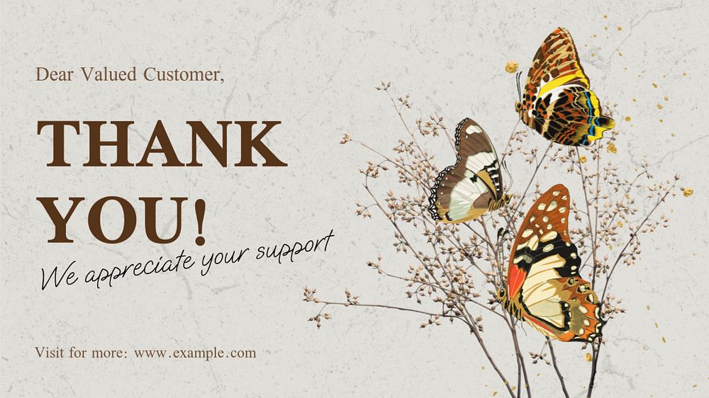 Thank you blog banner template, editable E.A. Séguy’s famous artwork, remixed by rawpixel